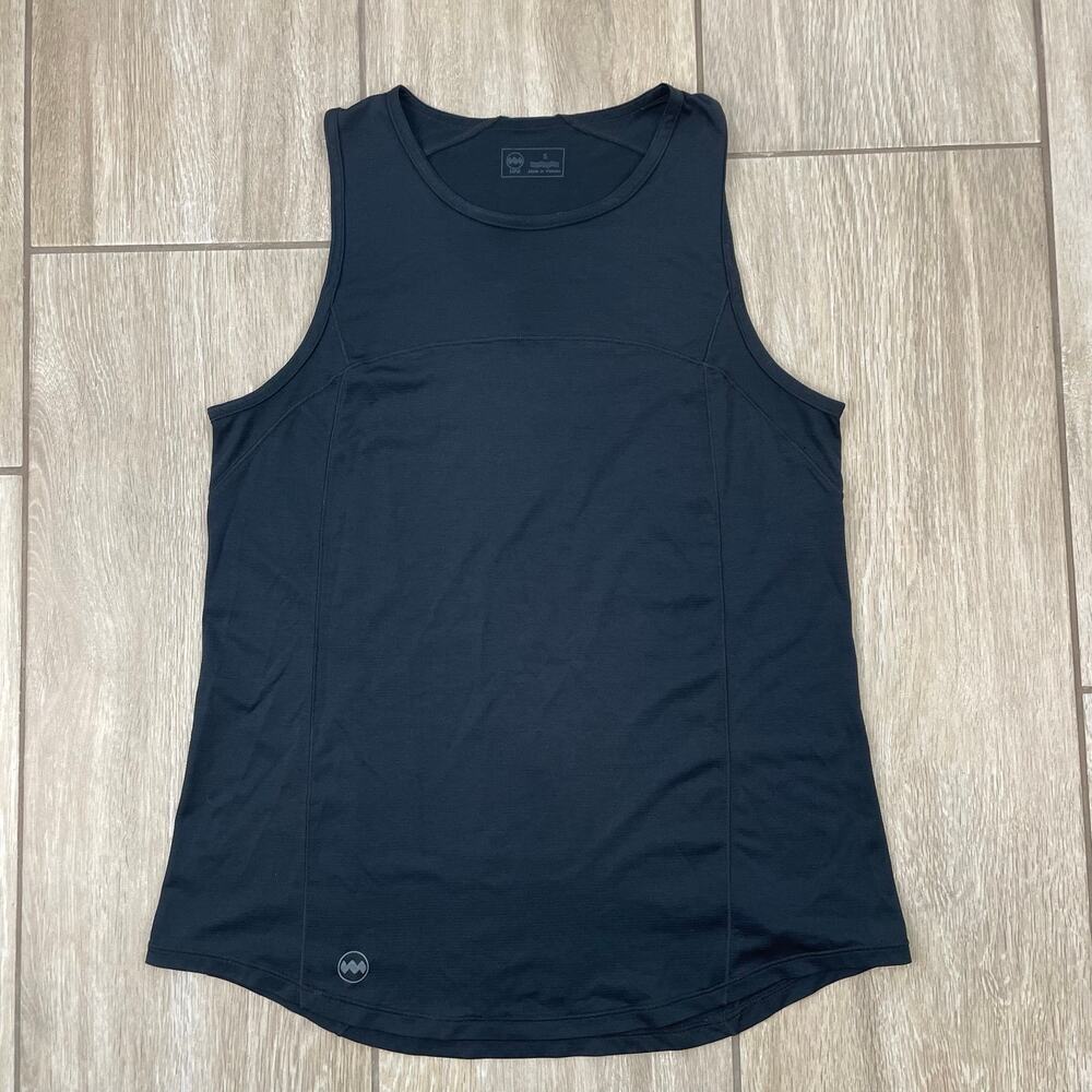 Janji Run All Day Tank Top Mens S Black Running Sleeveless Recycled Performance